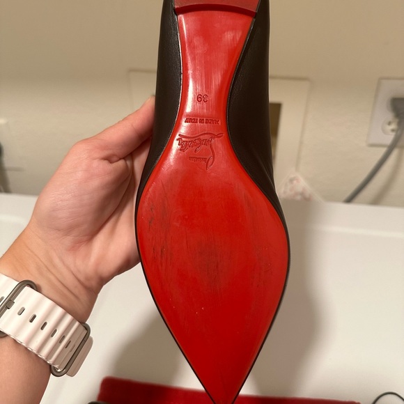 Christian Louboutin black flats, size 39 (fit like size 8 to me) - Picture 2 of 12